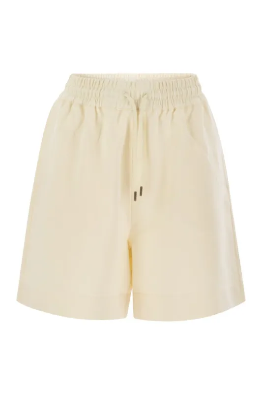 COTTON SHORTS WITH LOGO PATCH sold by Lord & Taylor