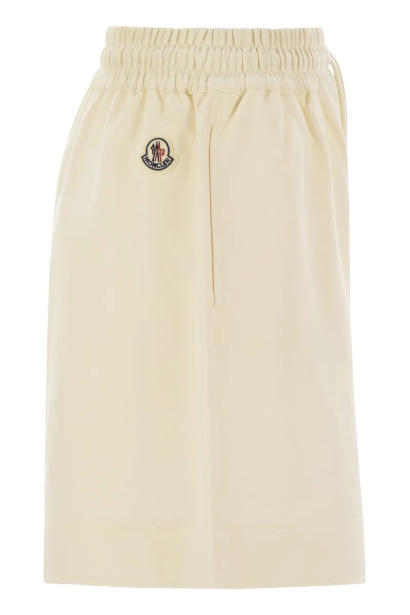 COTTON SHORTS WITH LOGO PATCH sold by Lord & Taylor product image thumbnail 3