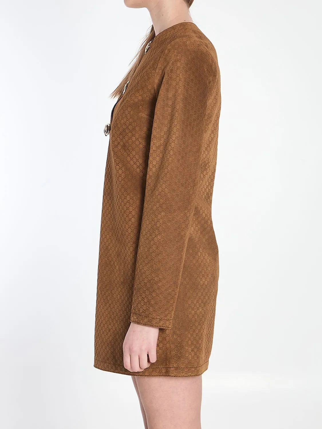 LEATHER MINI DRESS sold by Lord & Taylor product image thumbnail 3