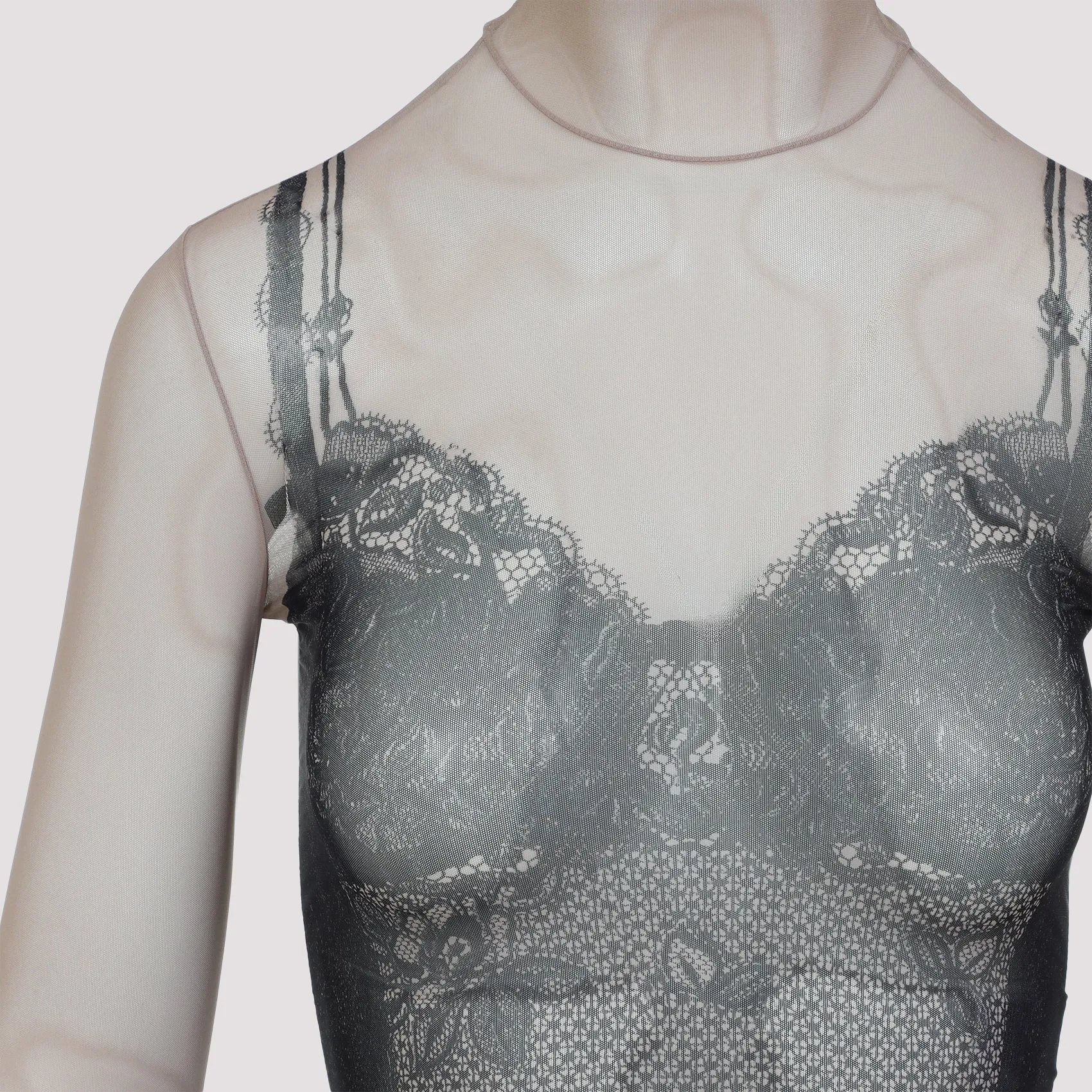 TROMPE OEIL LINGERIE TOP sold by Lord & Taylor product image thumbnail 4