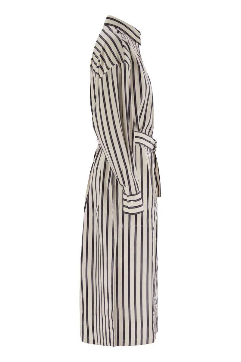 STRIPED MIDI DRESS sold by Lord & Taylor product image thumbnail 3