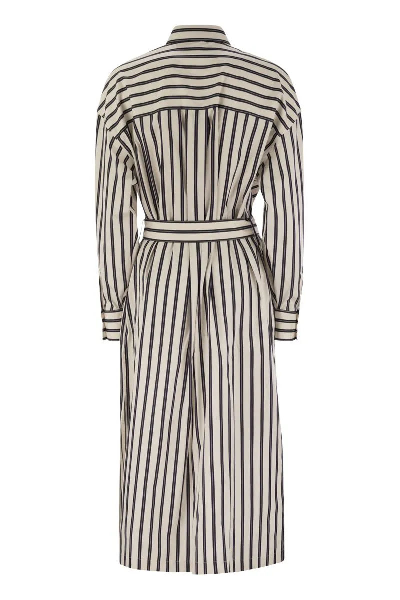 STRIPED MIDI DRESS sold by Lord & Taylor product image thumbnail 2