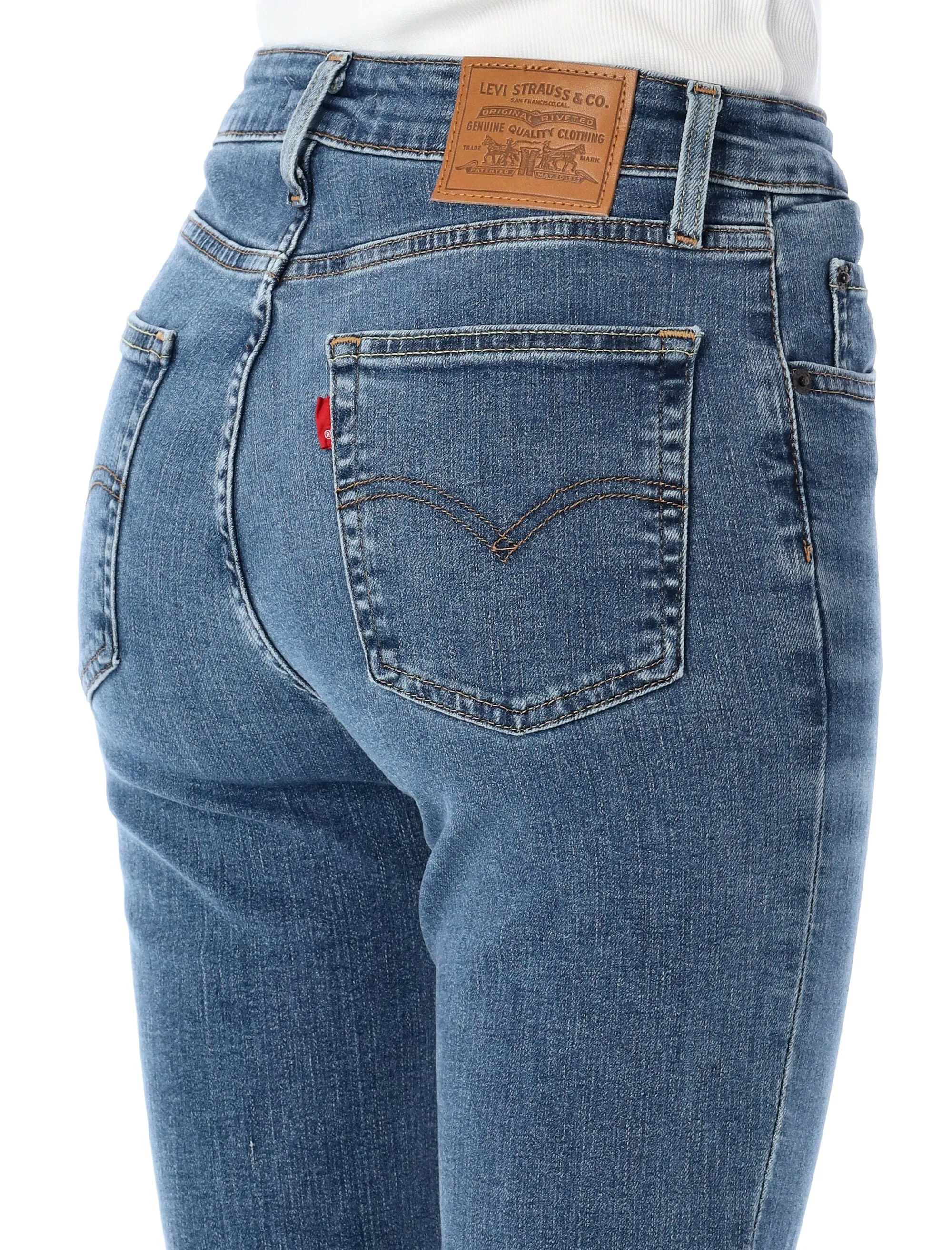 726 HIGH RISE FLARE JEANS sold by Lord & Taylor product image thumbnail 3