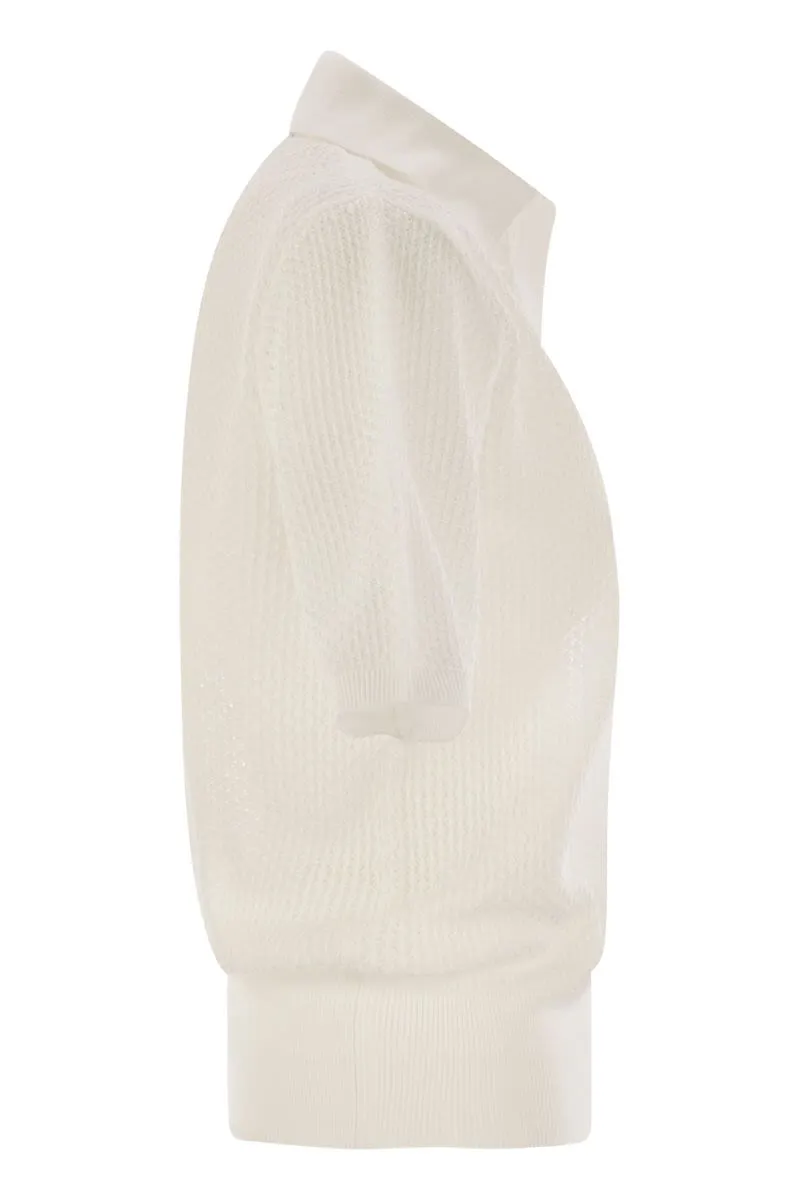 POLO SHIRT WITH DIAMOND THREAD sold by Lord & Taylor product image thumbnail 3