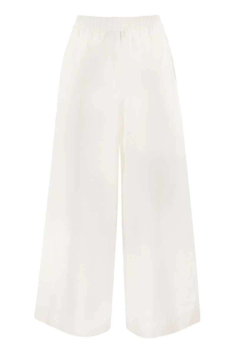 WIDE POPLIN TROUSERS sold by Lord & Taylor product image thumbnail 2