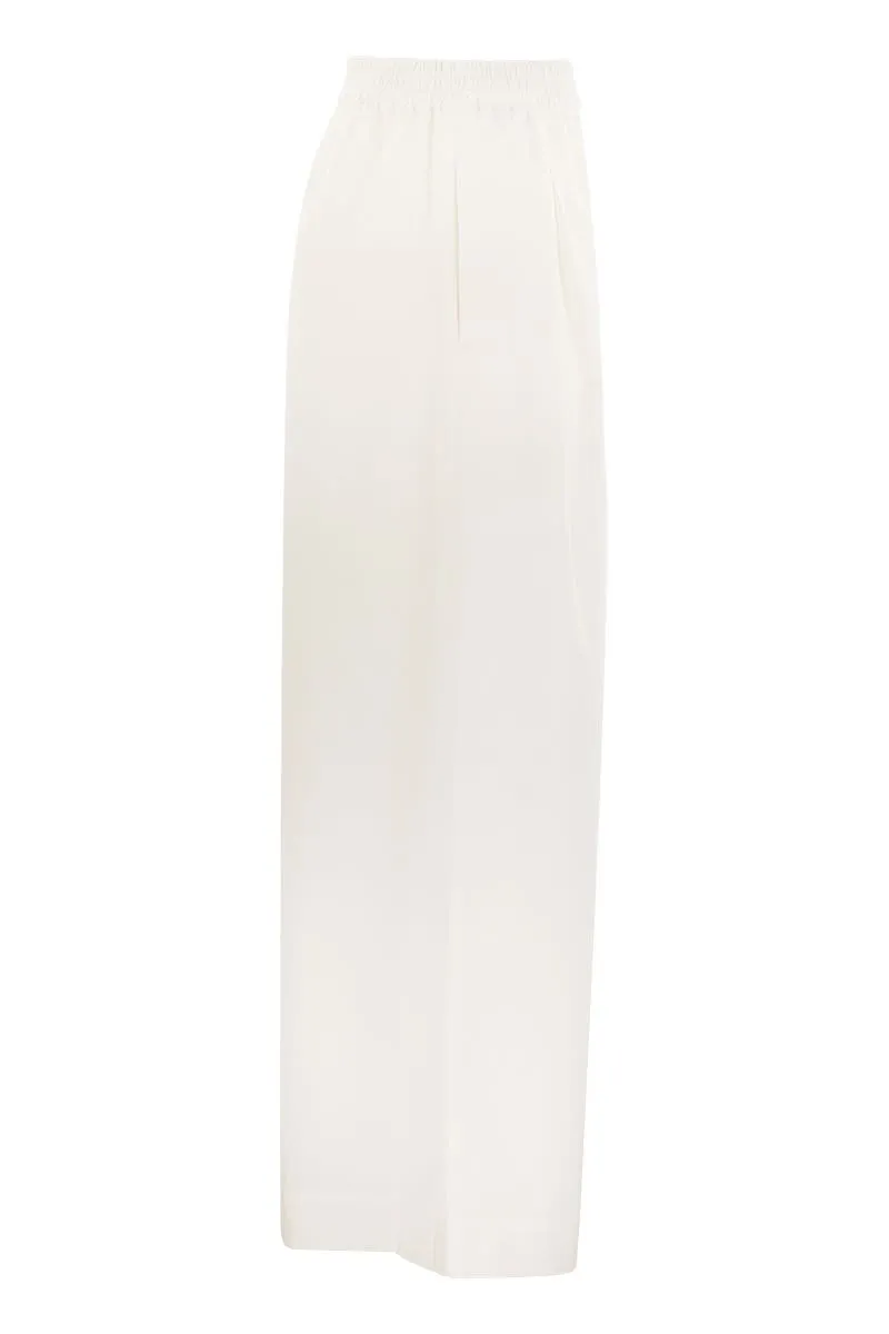 WIDE POPLIN TROUSERS sold by Lord & Taylor product image thumbnail 3