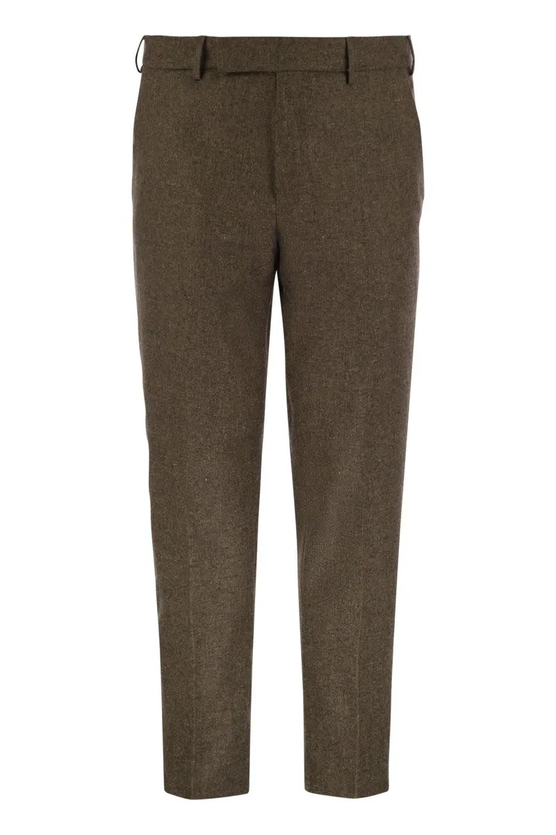 REBEL - WOOL AND SILK FLANNEL TROUSERS sold by Lord & Taylor