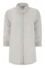 MARINE - LINEN STRIPED SHIRT sold by Lord & Taylor