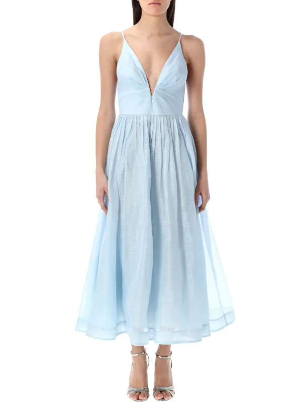 ILLUMINATE V-NECK MIDI DRESS sold by Lord & Taylor
