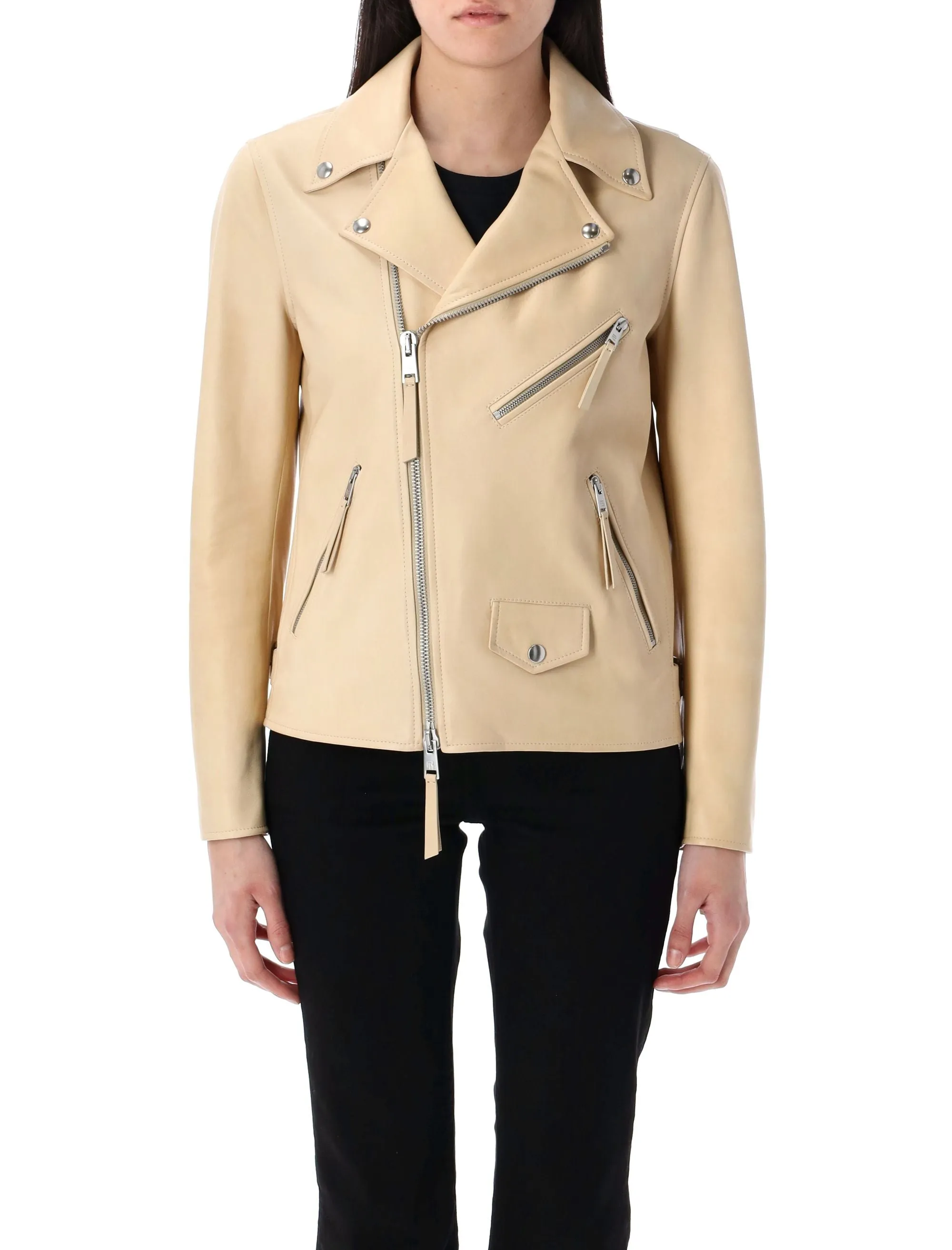SHEEPSKIN LEATHER MOTO JACKET sold by Lord & Taylor
