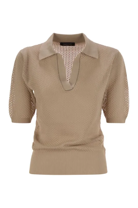 POLO SHIRT WITH DIAMOND THREAD sold by Lord & Taylor