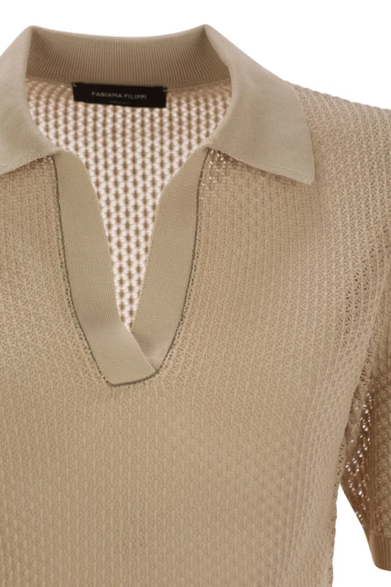 POLO SHIRT WITH DIAMOND THREAD sold by Lord & Taylor product image thumbnail 4