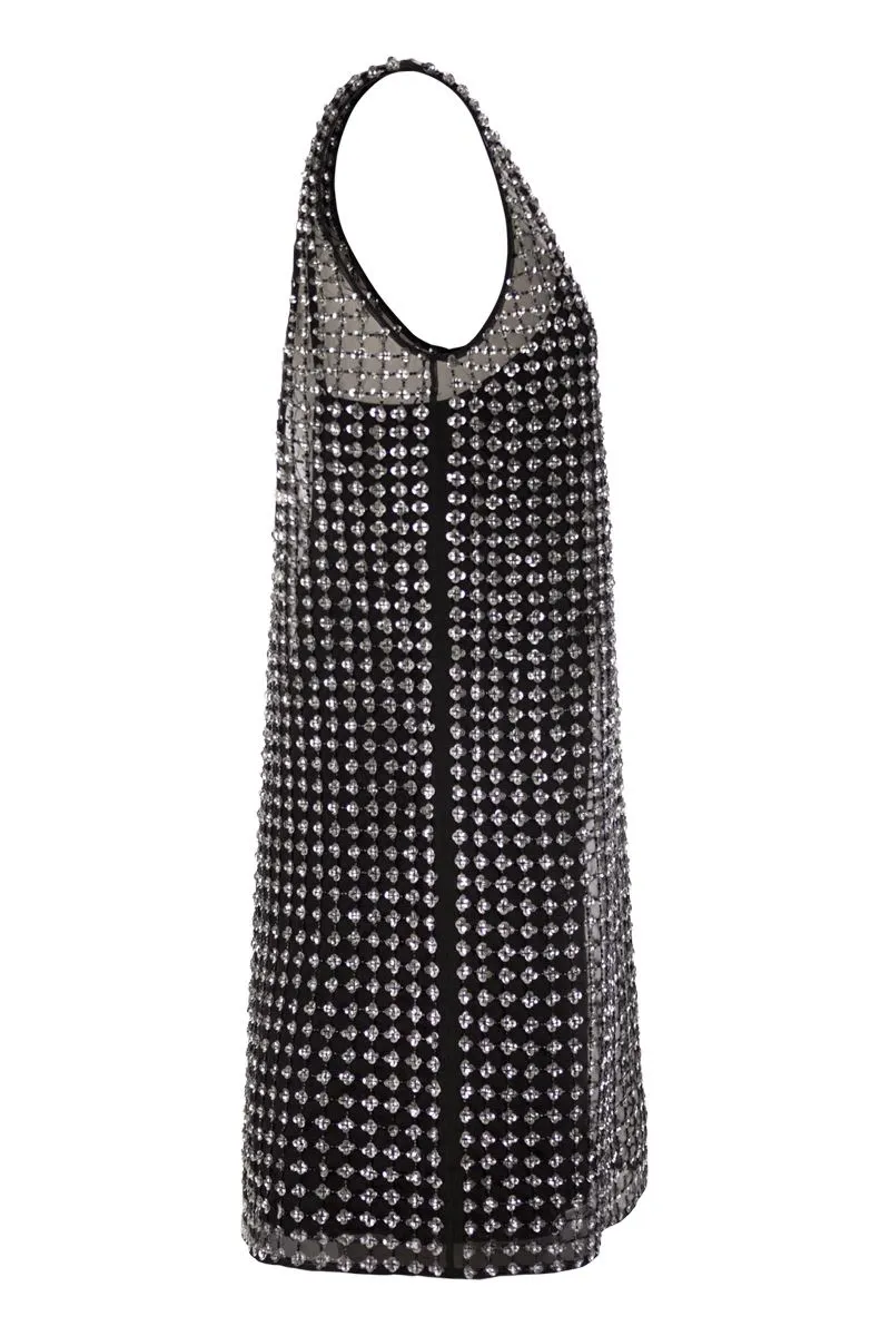RITA - SHORT ORGANZA AND SEQUIN DRESS sold by Lord & Taylor product image thumbnail 3