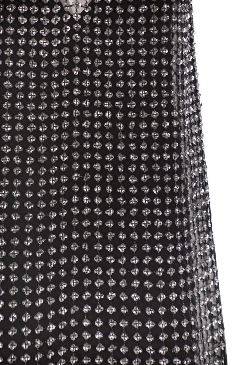 RITA - SHORT ORGANZA AND SEQUIN DRESS sold by Lord & Taylor product image thumbnail 4