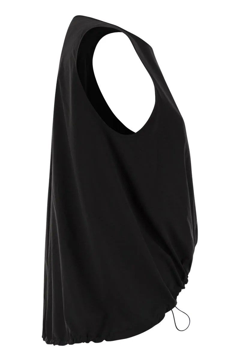 SLEEVELESS TOP IN TECH TRAIT sold by Lord & Taylor product image thumbnail 3