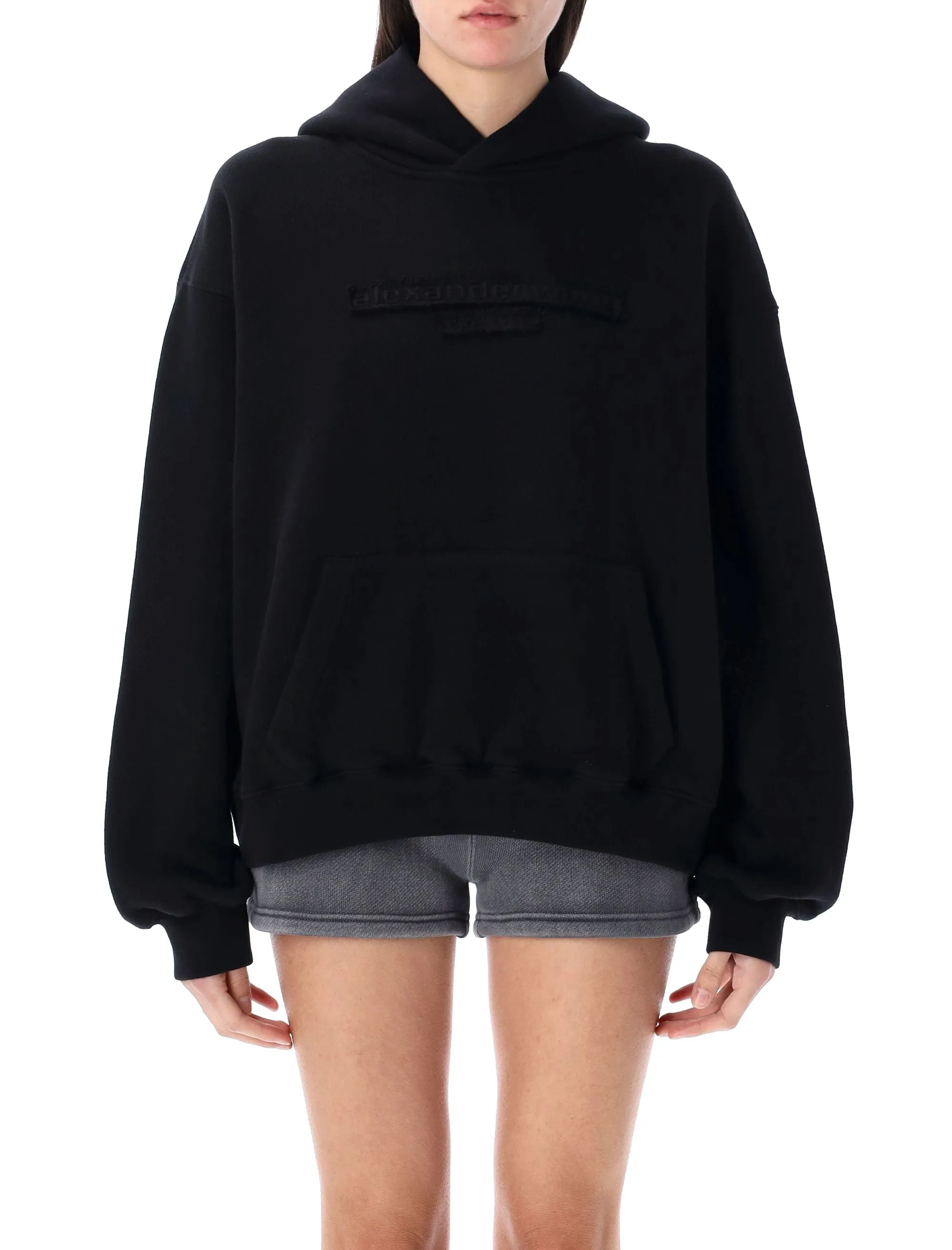 DISTRESSED LOGO HOODIE sold by Lord & Taylor