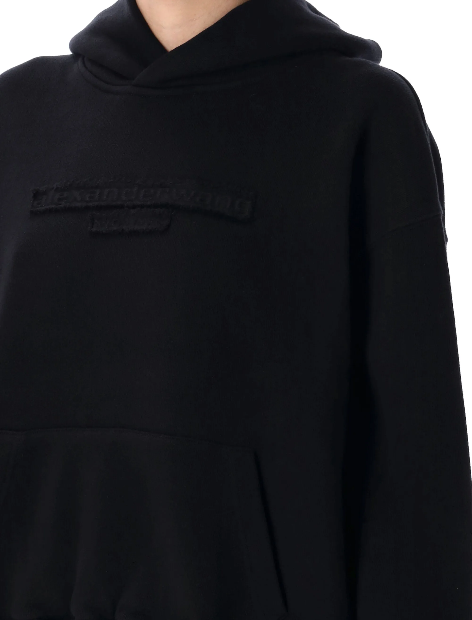 DISTRESSED LOGO HOODIE sold by Lord & Taylor product image thumbnail 3