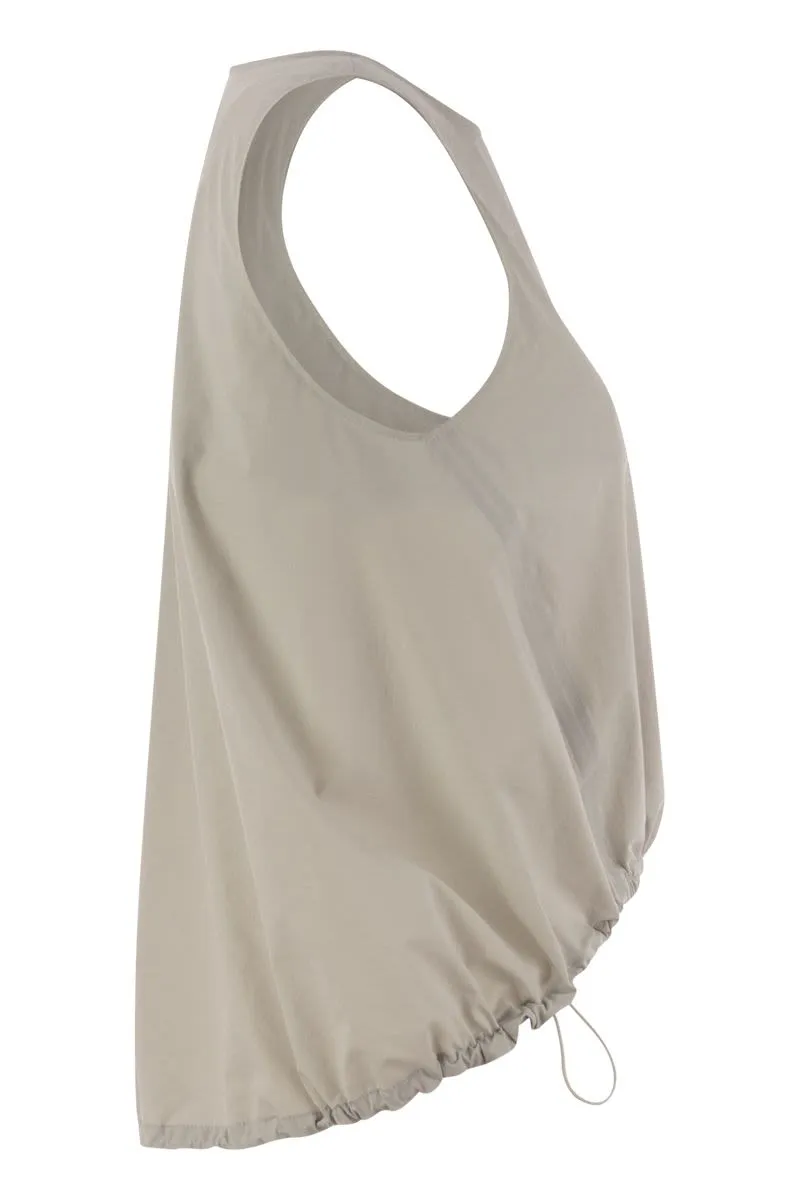SLEEVELESS TOP IN TECH TRAIT sold by Lord & Taylor product image thumbnail 3
