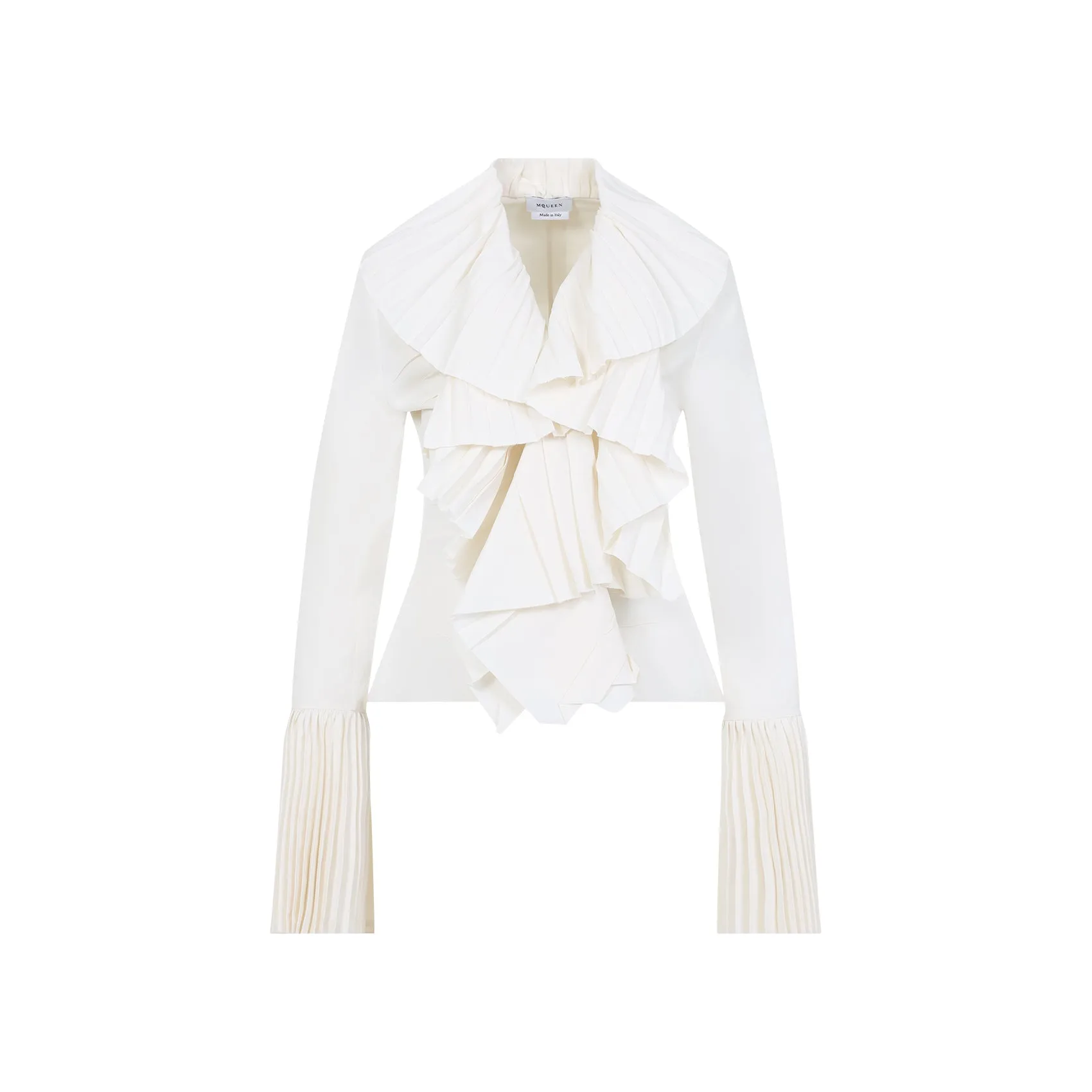 IVORY PLEATED BLOUSE sold by Lord & Taylor
