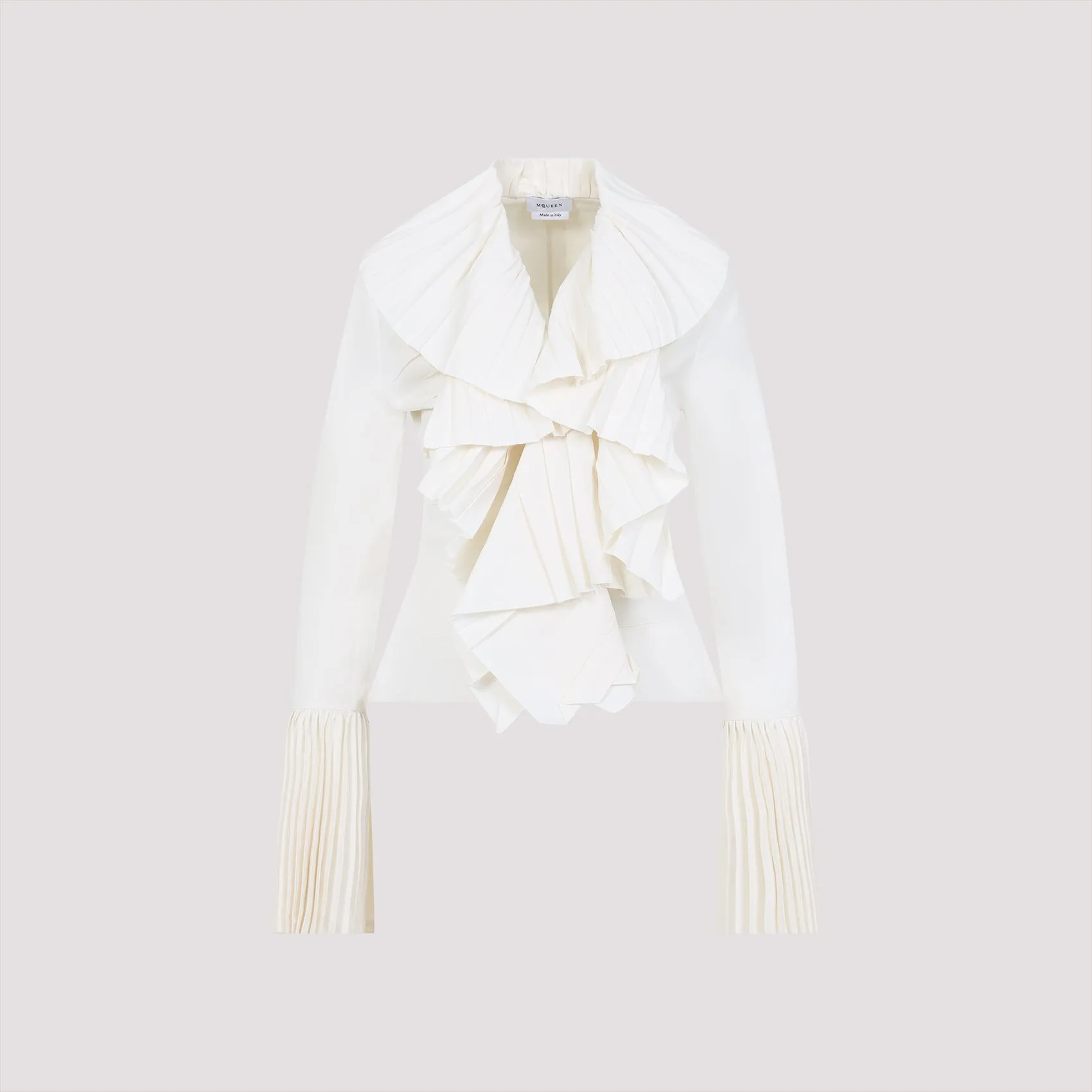 IVORY PLEATED BLOUSE sold by Lord & Taylor product image thumbnail 2