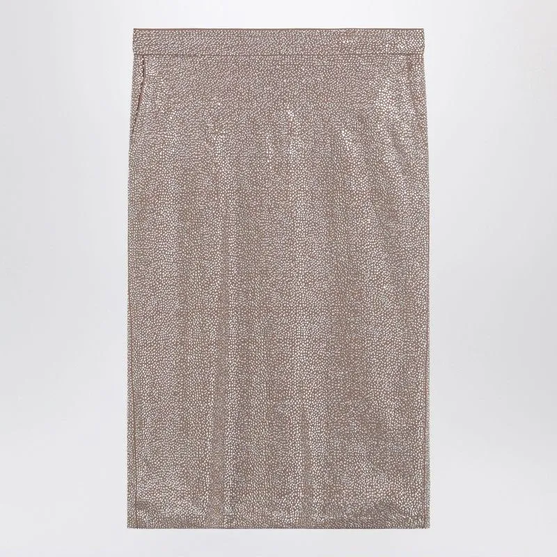 MIDI SKIRT WITH SILVER RHINESTONES sold by Lord & Taylor