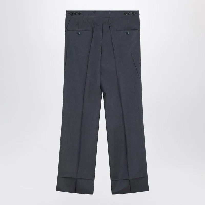 WIDE GREY MOHAIR AND SILK TROUSERS sold by Lord & Taylor product image thumbnail 2