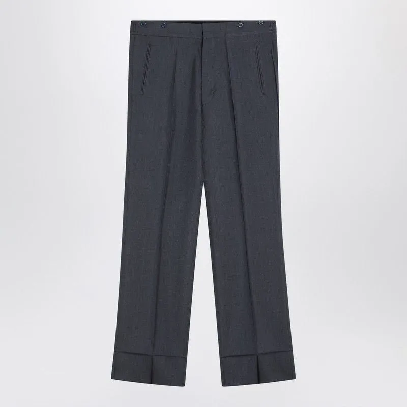 WIDE GREY MOHAIR AND SILK TROUSERS sold by Lord & Taylor