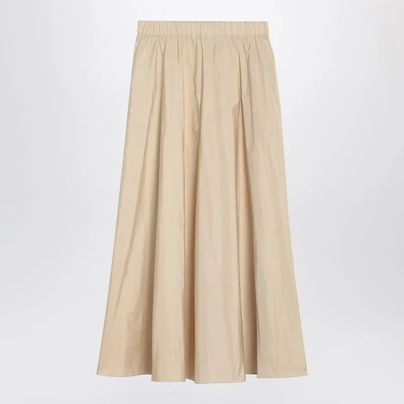 BEIGE FLOUNCED MIDI SKIRT sold by Lord & Taylor