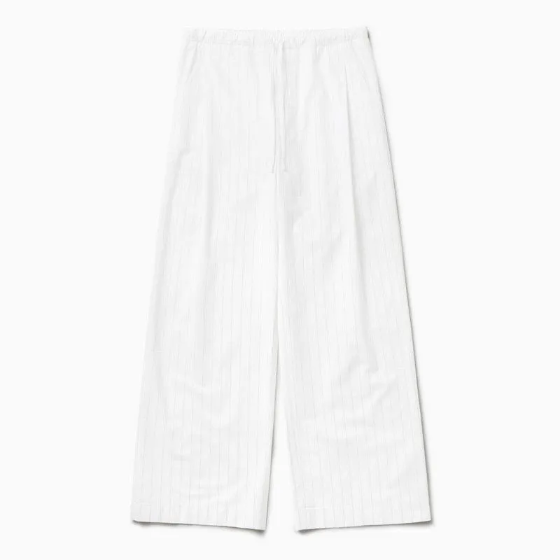 WHITE STRIPED BOXY PANTS sold by Lord & Taylor
