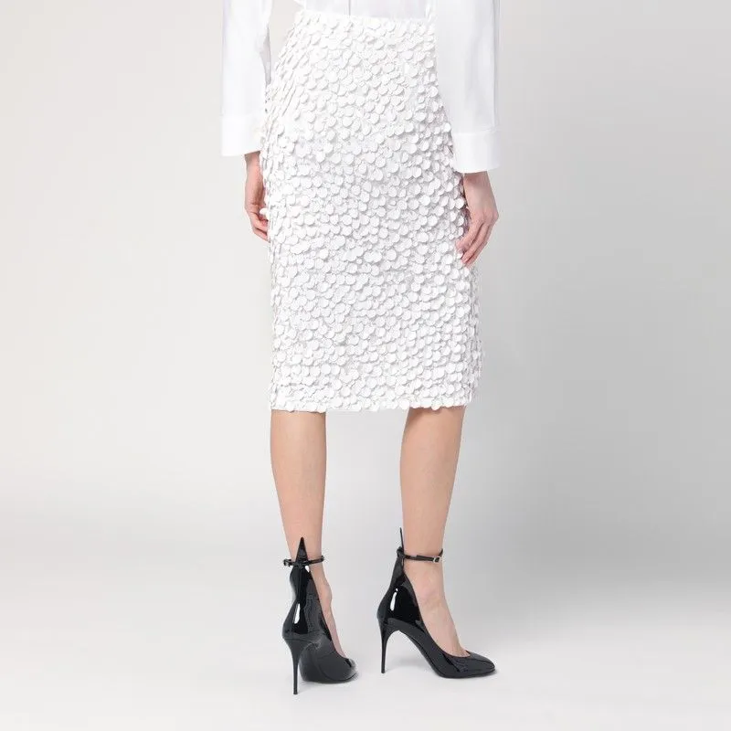 WHITE MIDI SKIRT WITH SEQUINS sold by Lord & Taylor product image thumbnail 2