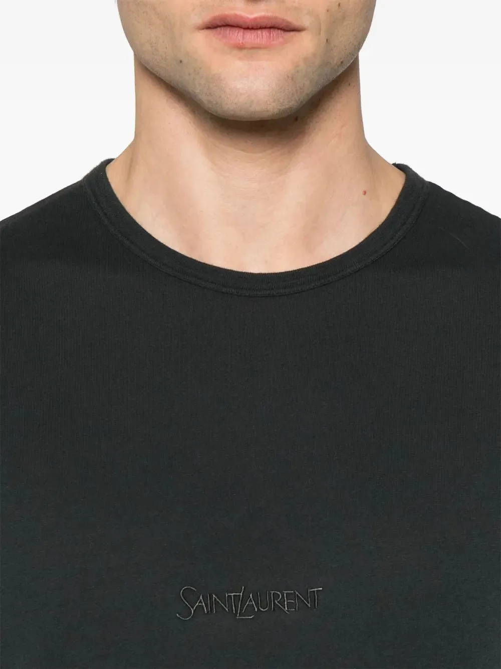 BLACK WASHED COTTON T-SHIRT sold by Lord & Taylor product image thumbnail 4