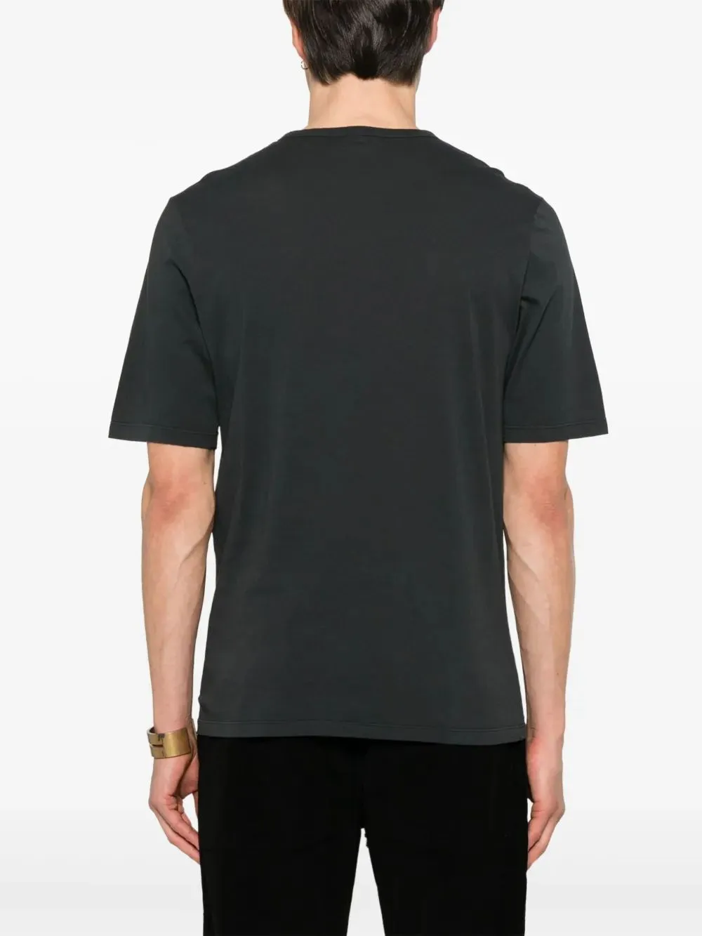 BLACK WASHED COTTON T-SHIRT sold by Lord & Taylor product image thumbnail 3