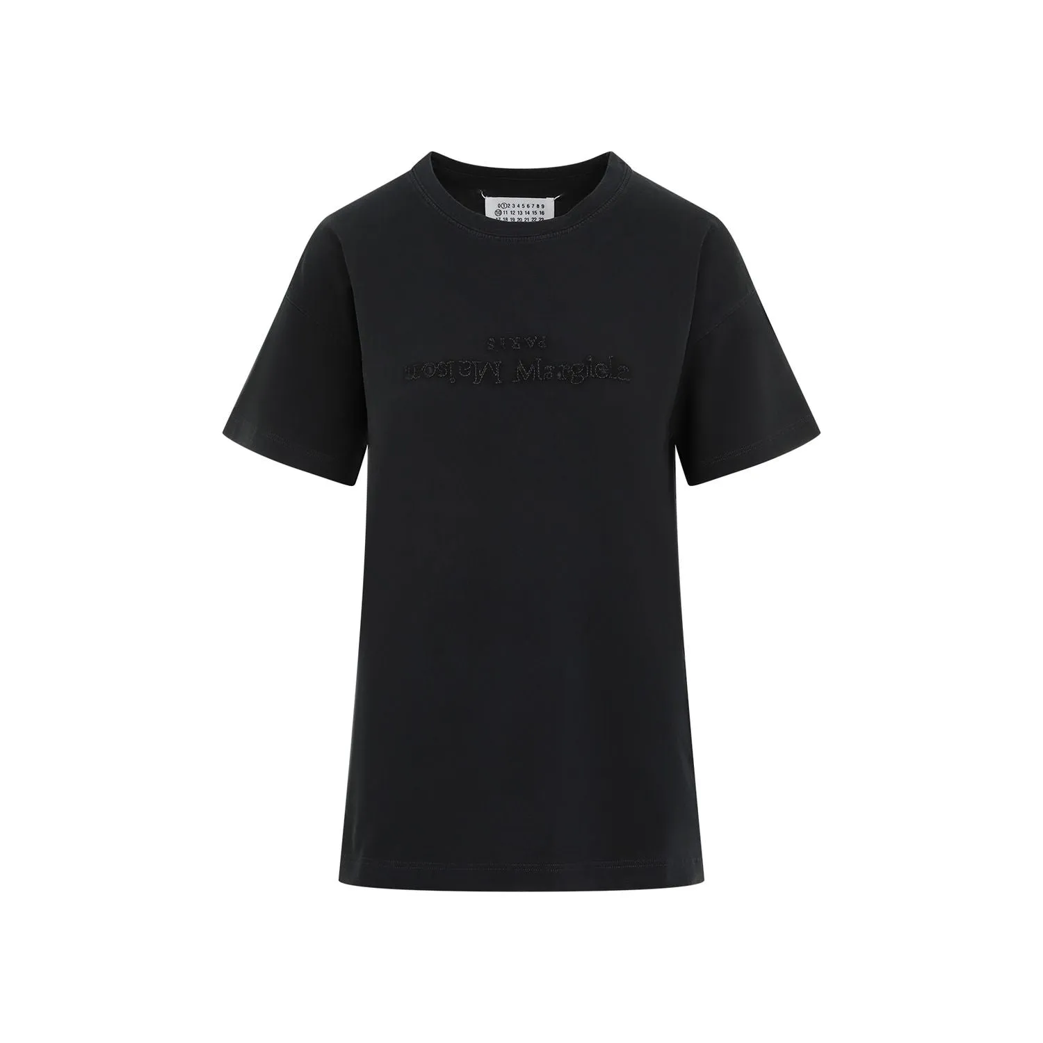 WASHED BLACK T-SHIRT WITH EMBROIDERED LOGO sold by Lord & Taylor product image thumbnail 2