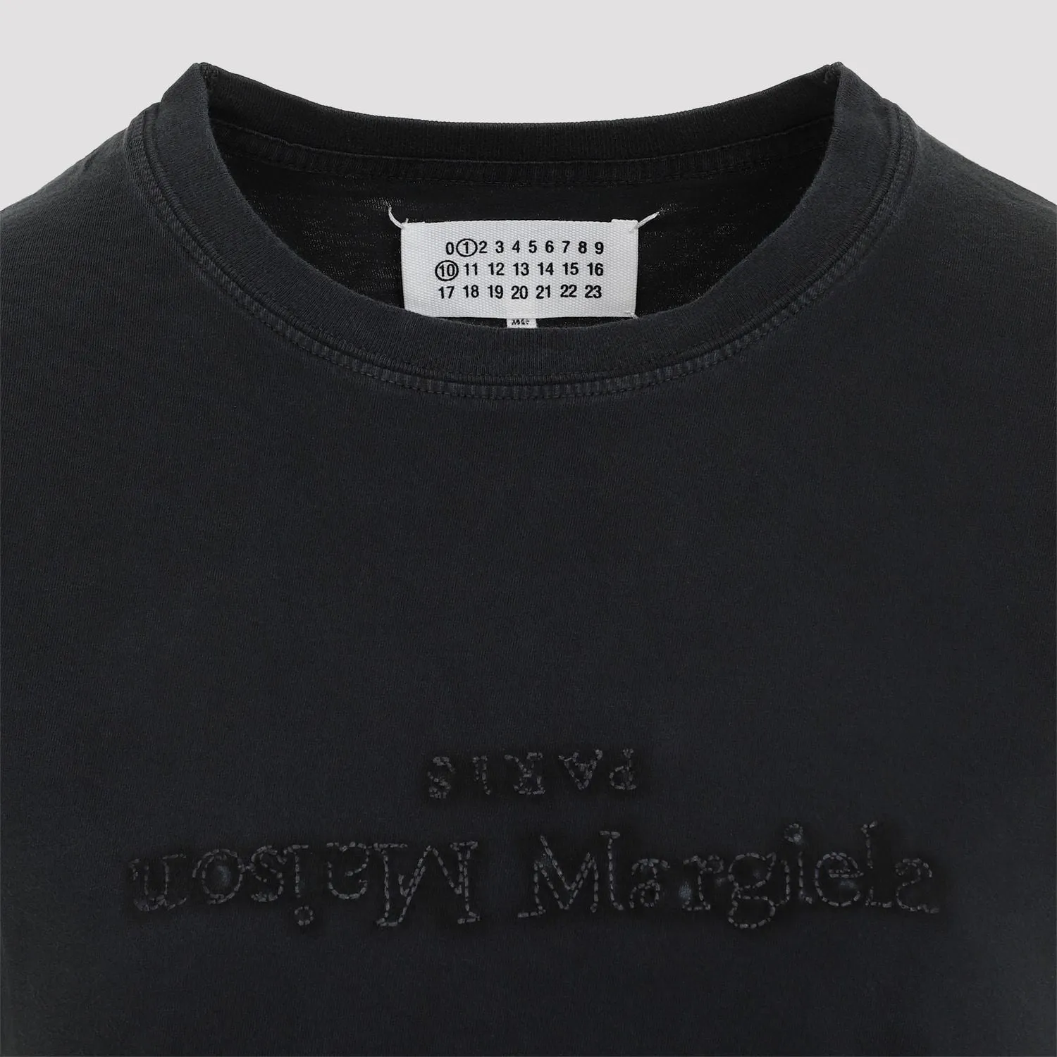 WASHED BLACK T-SHIRT WITH EMBROIDERED LOGO sold by Lord & Taylor product image thumbnail 5