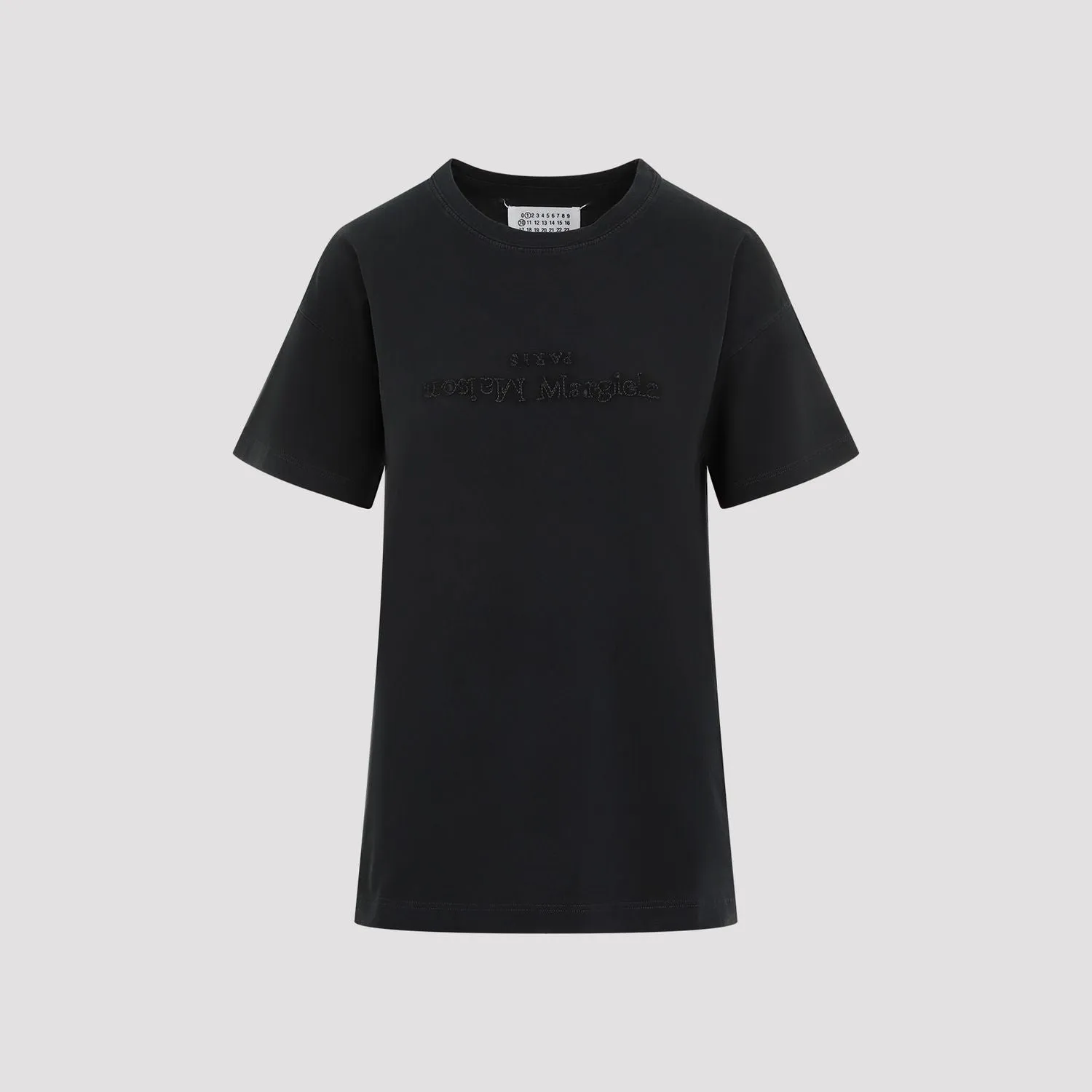 WASHED BLACK T-SHIRT WITH EMBROIDERED LOGO sold by Lord & Taylor product image thumbnail 3