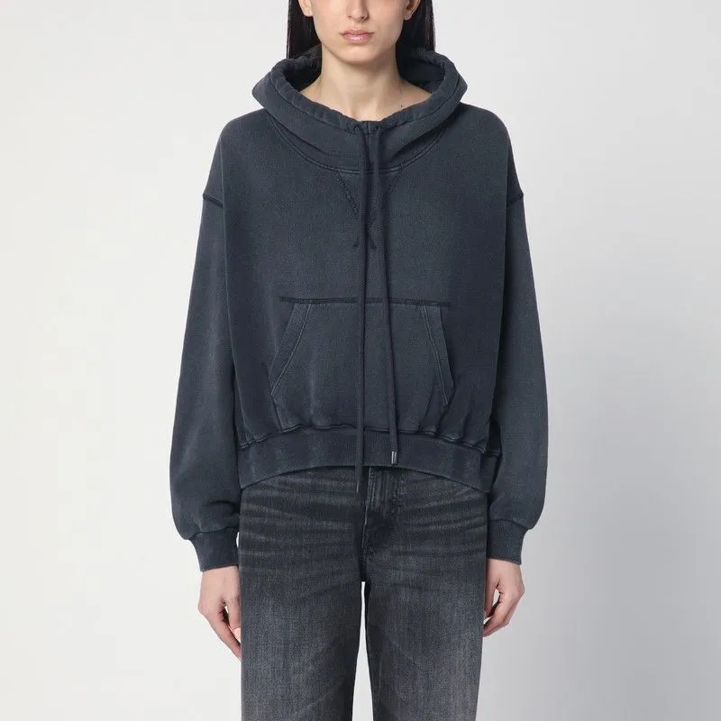 FADED NAVY BLUE SWEATSHIRT IN COTTON sold by Lord & Taylor