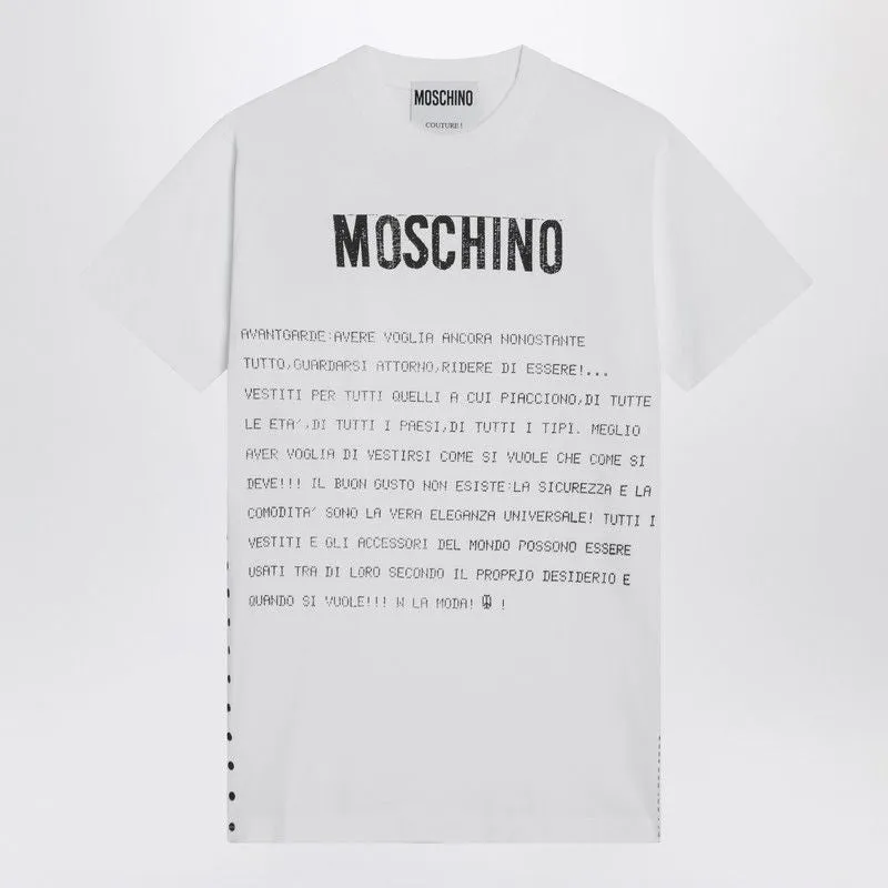 WHITE COTTON T-SHIRT WITH LOGO sold by Lord & Taylor