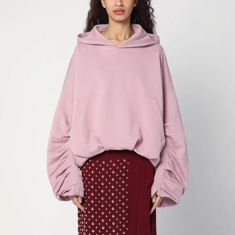 OVERSIZED DRAPED PINK SWEATSHIRT sold by Lord & Taylor