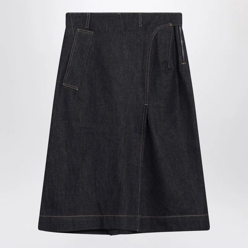 DARK BLUE DENIM SKIRT made by Victoria Beckham