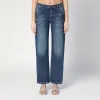 BLUE WASHED-EFFECT JEANS sold by Lord & Taylor