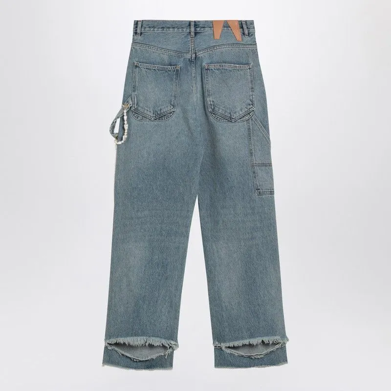 LISA LIGHT BLUE WASHED RIPPED JEANS sold by Lord & Taylor product image thumbnail 2