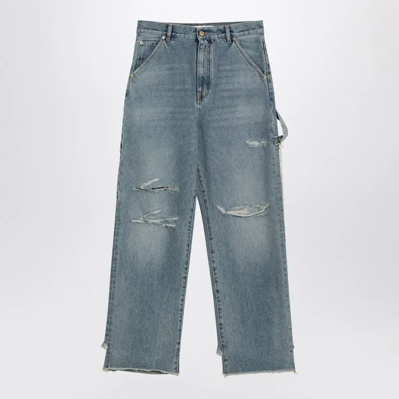 LISA LIGHT BLUE WASHED RIPPED JEANS sold by Lord & Taylor
