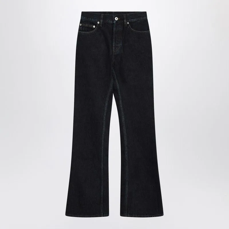 DARK BLUE FLARED JEANS sold by Lord & Taylor