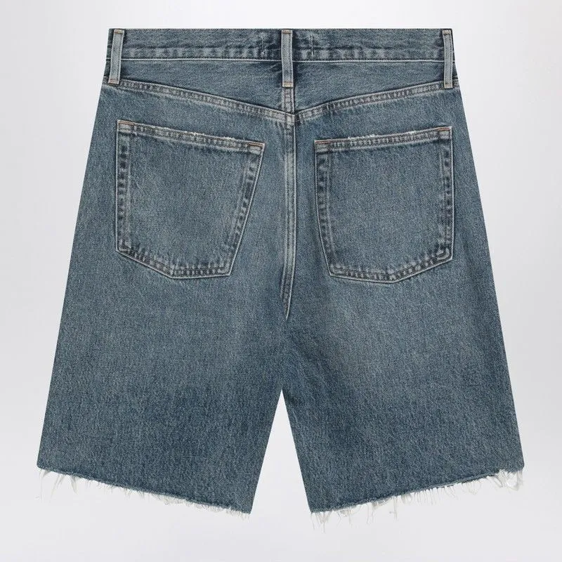 RAW-CUT BLUE DENIM SHORTS sold by Lord & Taylor product image thumbnail 2
