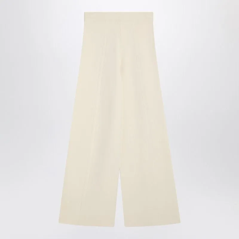 IVORY WIDE LEG PANTS IN VISCOSE KNIT sold by Lord & Taylor product image thumbnail 2