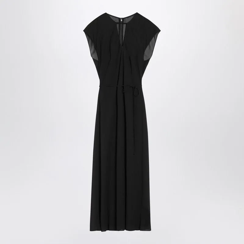 BLACK MIDI DRESS WITH BELT sold by Lord & Taylor