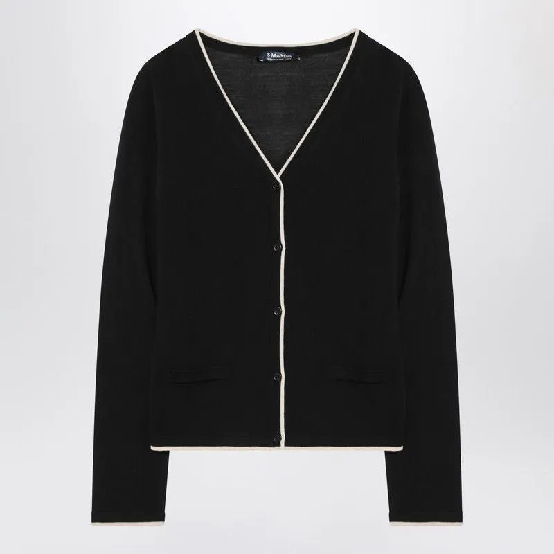 BLACK WOOL CARDIGAN sold by Lord & Taylor