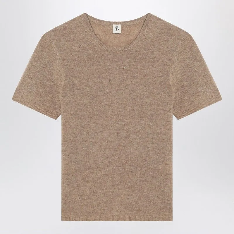 CAMEL COLOUR COMO SWEATER IN WOOL sold by Lord & Taylor