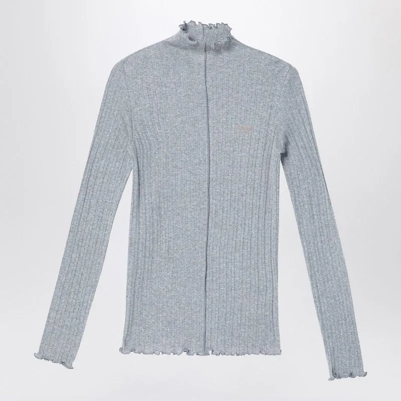 GREY COTTON TURTLENECK WITH LOGO sold by Lord & Taylor