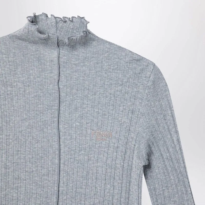 GREY COTTON TURTLENECK WITH LOGO sold by Lord & Taylor product image thumbnail 2